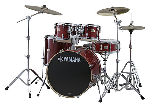 Yamaha Stage Custom Birch Fusion 20" Cranberry Red + accessoires