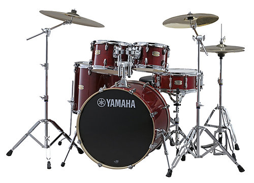 Yamaha Stage Custom Birch Standard 22" Cranberry Red + accessoires