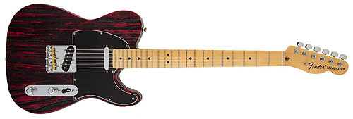 Fender Limited Edition Sandblasted Telecaster Crimson Red Transparent