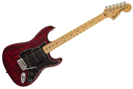 Fender Limited Edition Sandblasted Stratocaster Crimson Red Transparent