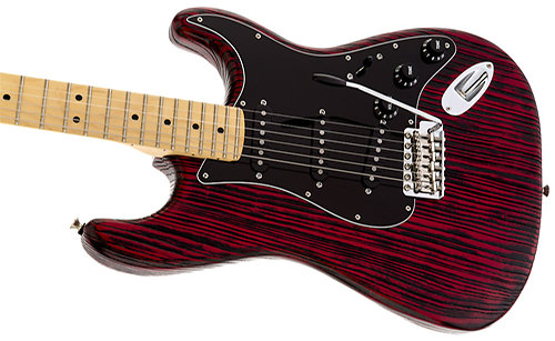 Fender Limited Edition Sandblasted Stratocaster Crimson Red Transparent