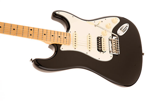 American Standard Strat HSS Shawbucker Black Fender