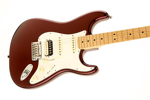 American Standard Strat HSS Shawbucker Bordeaux Metallic Fender