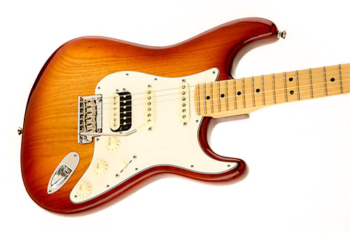 American Standard Strat HSS Shawbucker Maple Sienna Sunburst Fender