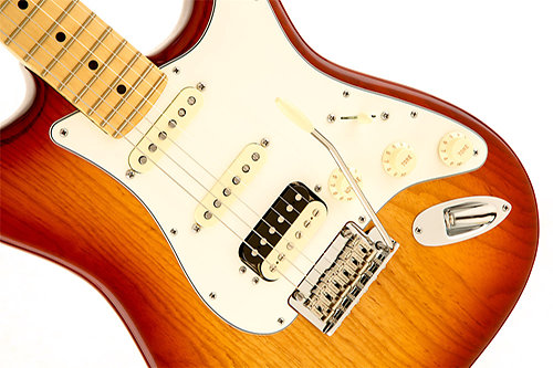 American Standard Strat HSS Shawbucker Maple Sienna Sunburst Fender
