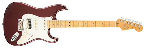 Fender American Standard Strat HSS Shawbucker Maple Bordeaux Metallic