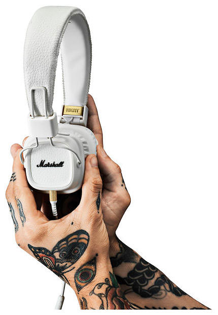 Major MKII White : Auriculares iPhone / iPod / MP3 Marshall -   - es