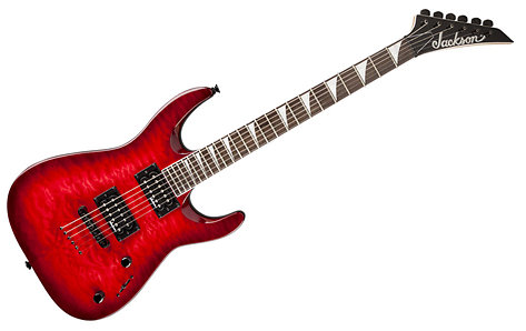Jackson JS32TQ Dinky Arch Top Quilted Maple Trans Red