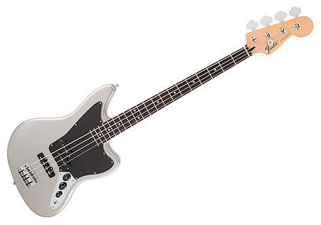 Standard Jaguar Bass Ghost Silver Fender