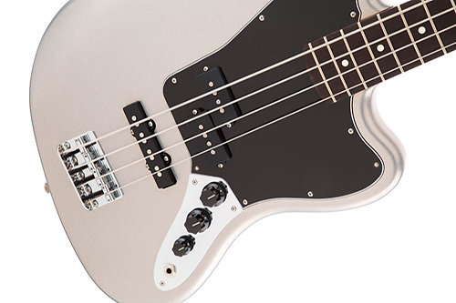 Standard Jaguar Bass Ghost Silver Fender