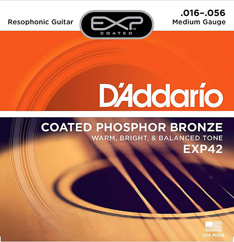 D'Addario EXP42 NY Steel 16/56 Resophonic