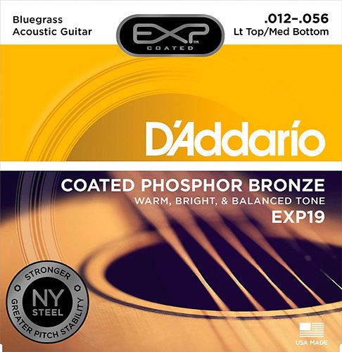 D'Addario EXP19 NY Steel 12/56 Bluegrass
