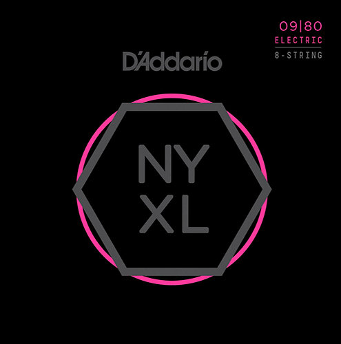 D'Addario NYXL0980 09/80 Super Light 8 cordes