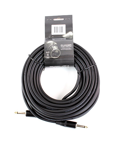 Câble Jack Mâle 6.35mm - Jack Mâle 6.35mm 15 mètres Easy : Câble HP Plugger  