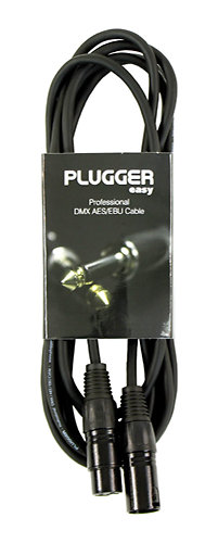 Plugger Câble DMX XLR femelle 3b - XLR mâle 3b 3m Easy