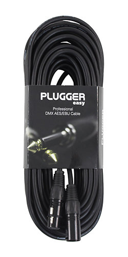 Câble DMX XLR Femelle 3b - XLR Mâle 3b 15m Easy Plugger