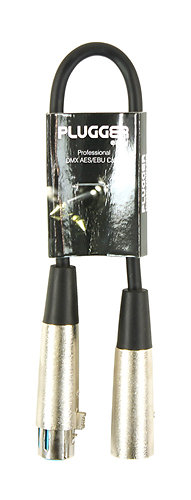 Câble DMX XLR Femelle 5b - XLR Mâle 3b 0m30 Easy Plugger