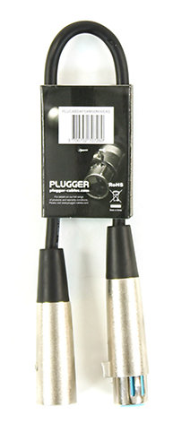 Câble DMX XLR Femelle 5b - XLR Mâle 3b 0m30 Easy Plugger