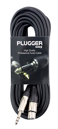 Plugger Câble XLR Femelle - Jack Mâle Stéréo 10m Easy