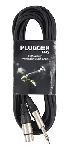 Plugger Câble XLR Femelle - Jack Mâle Stéréo 6m Easy