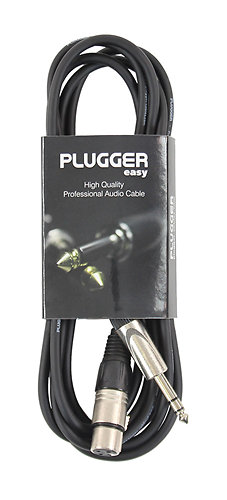 Plugger Câble XLR Femelle - Jack Mâle Stéréo 3m Easy