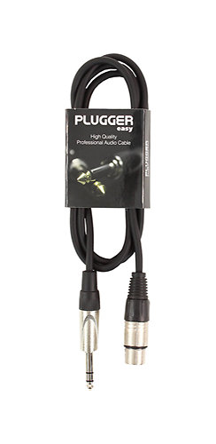 Plugger Câble XLR Femelle - Jack Mâle Stéréo 1.5m Easy