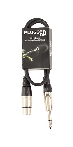 Plugger Câble XLR Femelle - Jack Mâle Stéréo 0.60m Easy