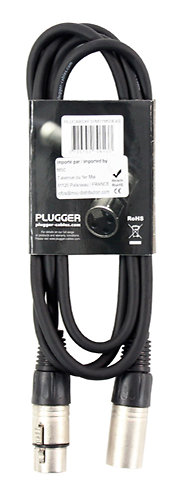 Câble XLR Femelle 3b - XLR Mâle 3b 1.50m Easy Plugger