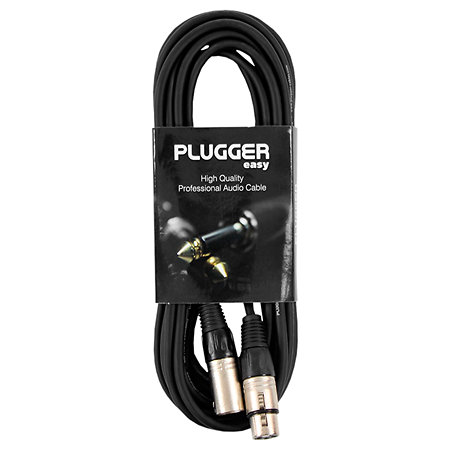 Plugger Câble XLR Femelle 3b - XLR Mâle 3b 6m Easy
