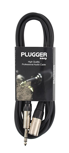 Plugger Câble XLR Mâle 3b - Jack Mâle Stéréo 3m Easy
