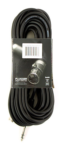 Câble XLR mâle 3b - Jack mâle stéréo 10m Easy Plugger