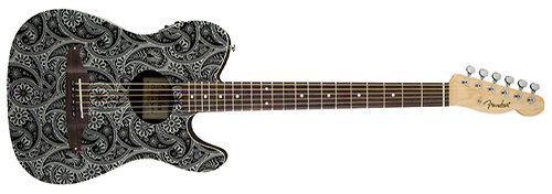 Fender Standard Telecoustic Black Paisley
