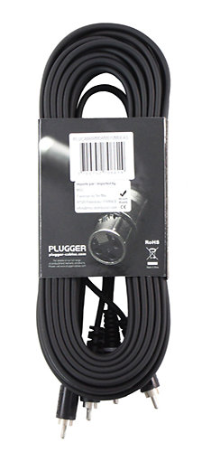 Câble Bretelle RCA Mâle - RCA Mâle 10m Easy Plugger