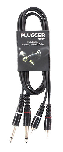 Plugger Câble Bretelle RCA Mâle - Jack Mâle Mono 1.50m Easy