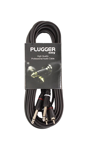 Plugger Câble Bretelle RCA Mâle - Jack Mâle Mono 6m Easy