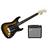 Stop Dreaming Start Playing! Affinity Series Strat HSS Champion 20 Amp Brown Sunburst Squier by FENDER