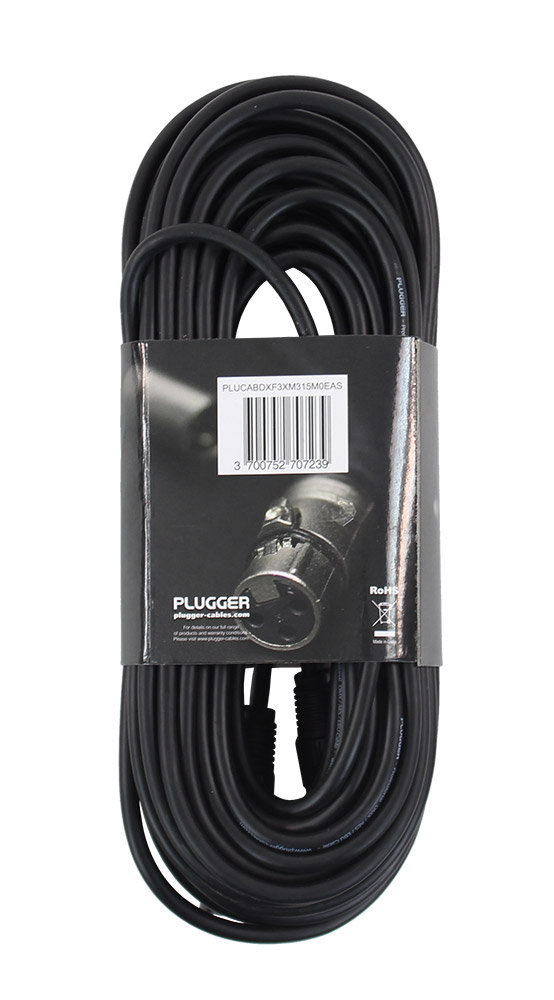 Plugger Câble XLR mâle 3b - Jack mâle stéréo 3m Elite - Câble micro Univers Sons Plugger Câble XLR mâle 3b - Jack mâle stéréo 3m Elite - Câble micro Univers Sons