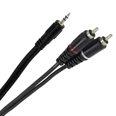 Plugger Câble Y Mini Jack Mâle Stéréo - RCA Mâle 1.50m Easy