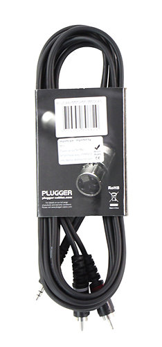 Câble Y Mini Jack Mâle Stéréo - RCA Mâle 3m Easy Plugger