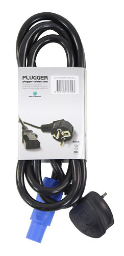Plugger Câble d'alimentation Powercon norme UK 1.8m Elite