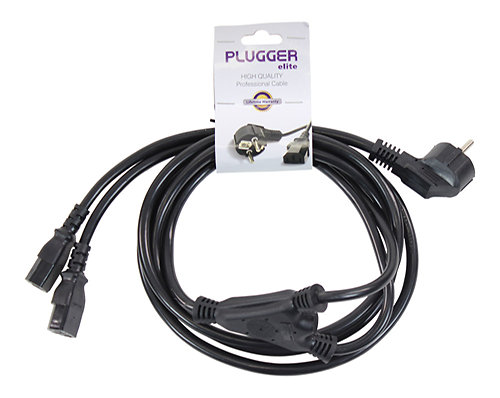 Plugger Câble d'alimentation 2 IEC - PC16 norme EU 3m Elite
