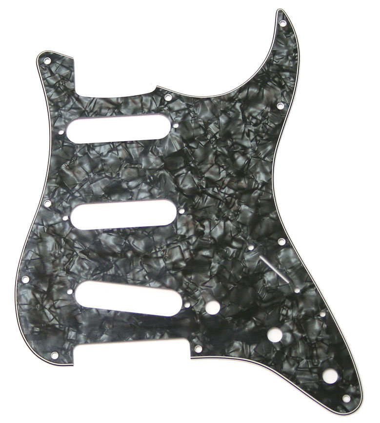 Fender 4-Ply Black Pearl 11-Hole Stratocaster Pickguard
