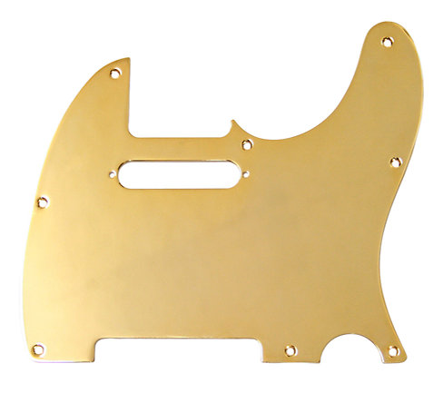Fender 1-Ply Gold-Plated 8-Hole Telecaster Pickguard