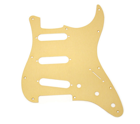 Fender 1-Ply Gold Anodized Aluminum 11-Hole Stratocaster Pickguard