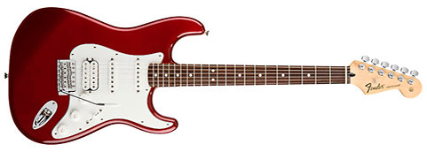 Fender Standard Stratocaster HSS Candy Apple Red Rosewood Bundle