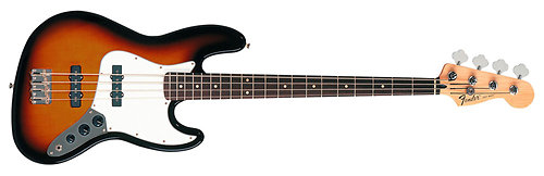 Fender Standard Jazz Bass Brown Sunburst Rosewood Bundle