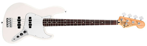 Standard Jazz Bass Arctic White Rosewood Bundle Fender