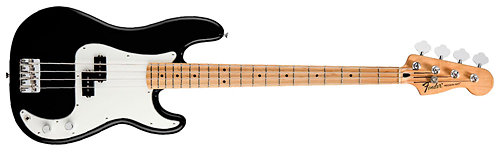 Fender Standard Precision Bass Black Maple Bundle