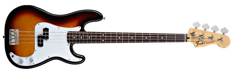 Fender Standard Precision Bass Brown Sunburst Rosewood Bundle