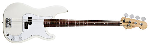 Fender Standard Precision Bass Arctic White Rosewood Bundle